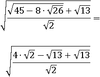 √((4∙√2−√13+√13)/√2)