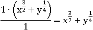x^(3/2)+y^(1/4)